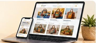 Storefront on laptop and phone