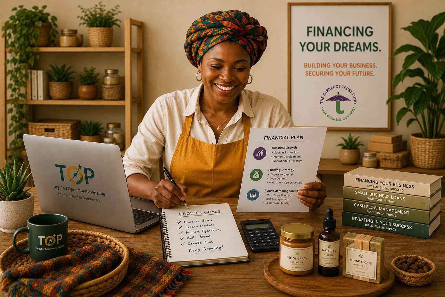 Entrepreneur reviewing financing options